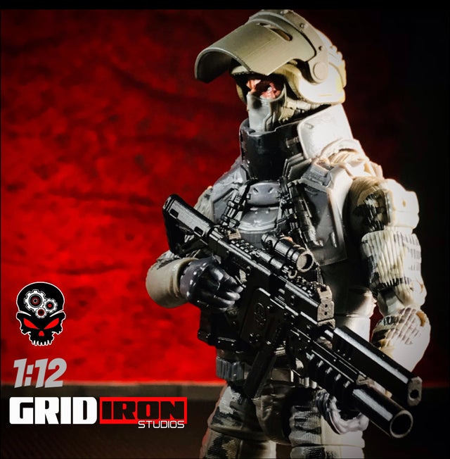 GA0138 1:12 Scale Maska Sch-1 Helmet w/ Armored Face Shield great