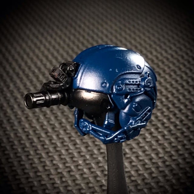 GA0179A (Enemy Blue) 1:12 NextGEN VISOR Helmet #3 w/Single tube 