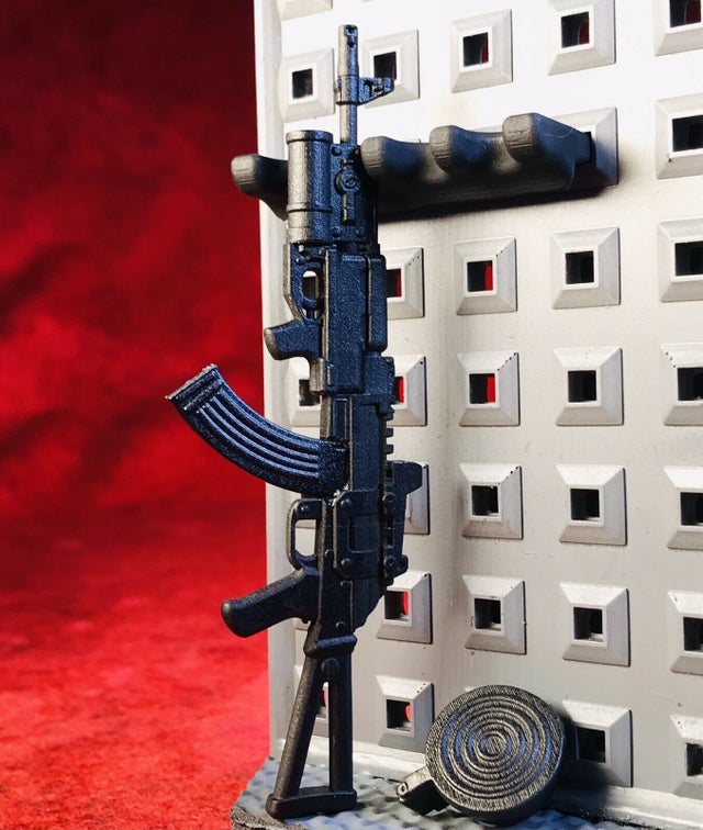 NECA LEGENDS Custom Weapons 1:12 Scale AK-47 Rifle and AKS-74U SMG Arsenal Combo